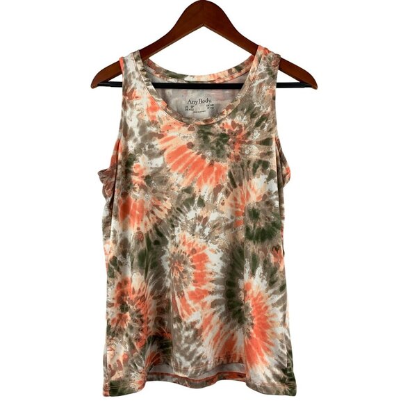 AnyBody Womens Sleeveless Tank & Wide-Leg Pants Set Tie-Dye Pattern Size SP - Picture 2 of 9